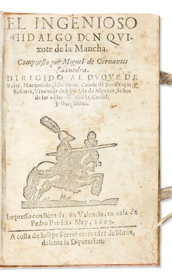 Cervantes, Miguel de (1547-1616) El Ingenioso Hidalgo Don Quixote de la Mancha.                                                                  